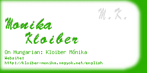monika kloiber business card